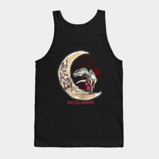 sickle cell dinosaur love to the moon Tank Top